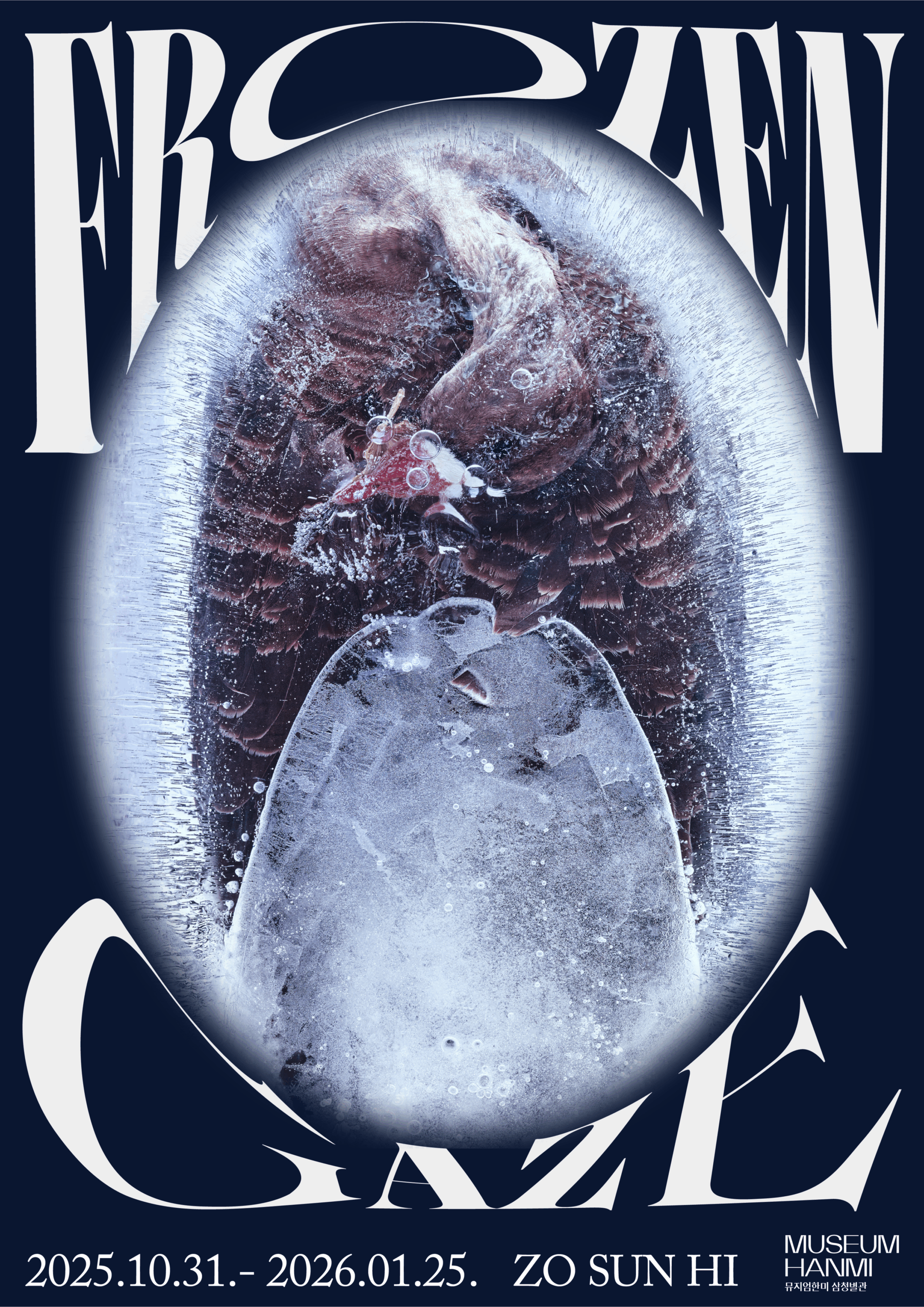 조선희 개인전 《FROZEN GAZE》포스터