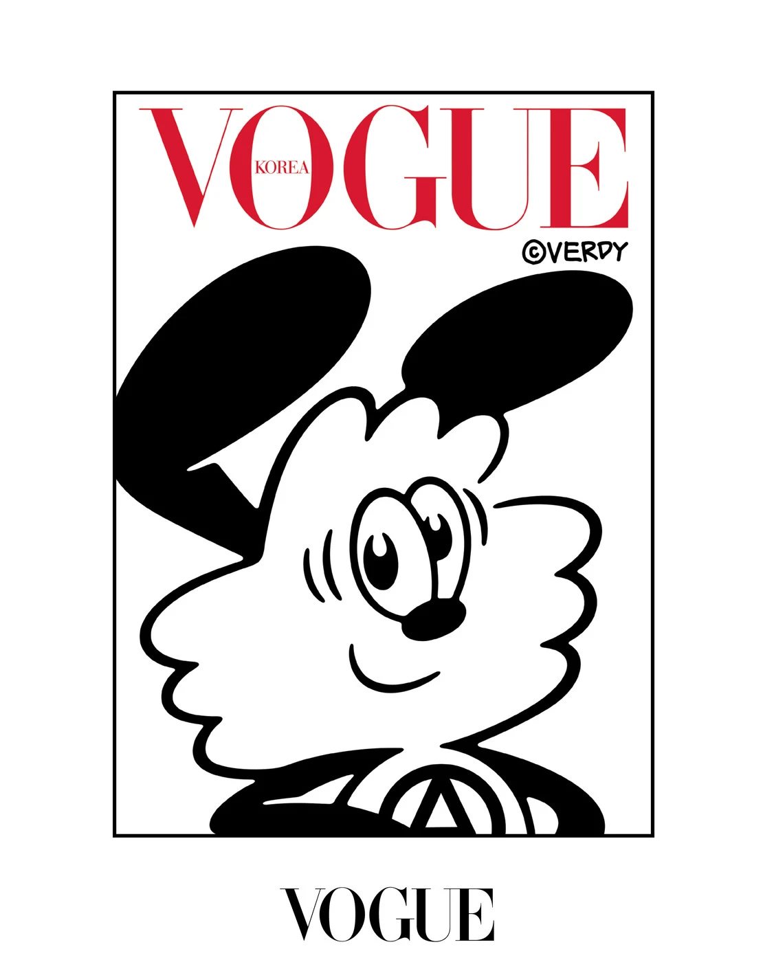 VERDY, Shy Vick (御澄ましVick), 2026, Silkscreen Print, 28.6×22.8cm